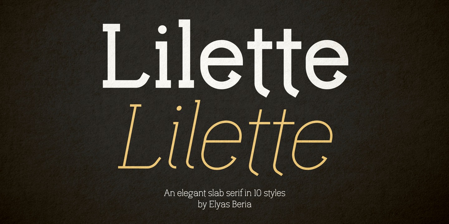 Schriftart Lilette